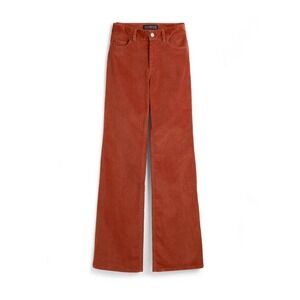 Peruvian Connection‎ Bootcut Velveteen Jeans Rust Orange Pants Womens Size 6